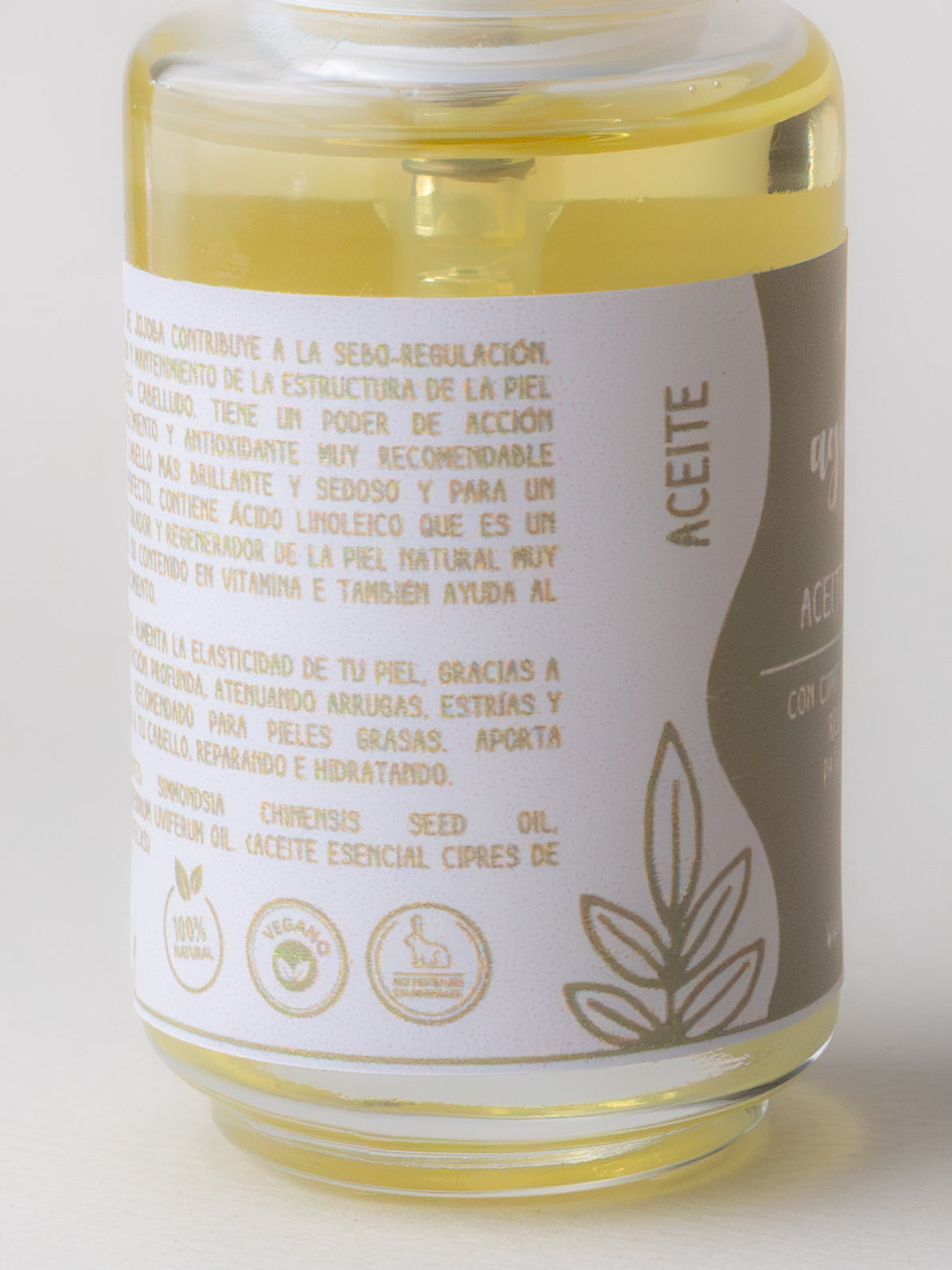 Aceite reparador de Jojoba & Ciprés de las guaitecas 30 ml.