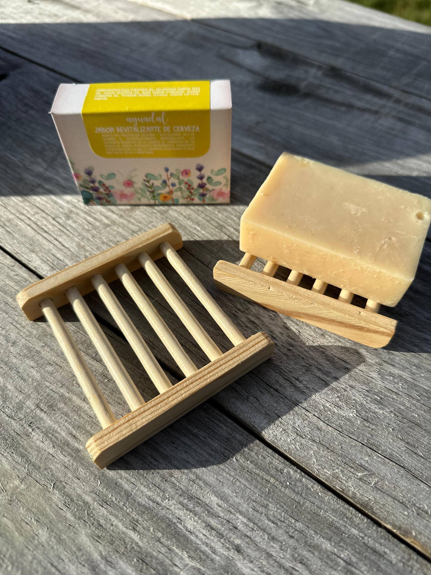 Jabonera de madera