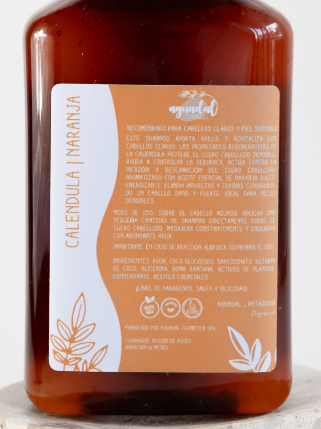 Shampoo Líquido Caléndula Naranja 250 ml