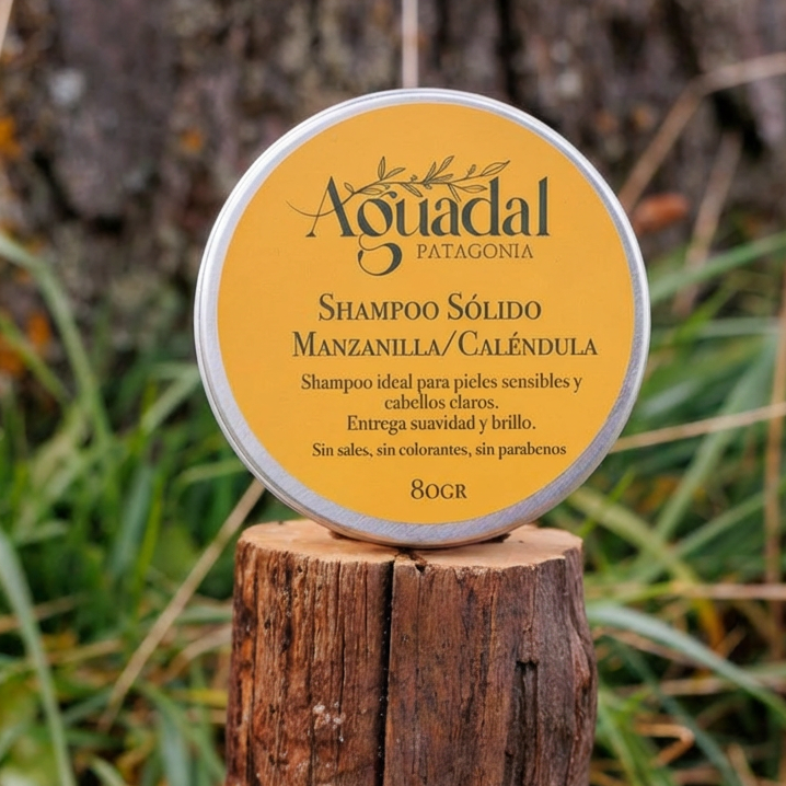 Shampoo sólido Manzanilla & Caléndula - 80 gr